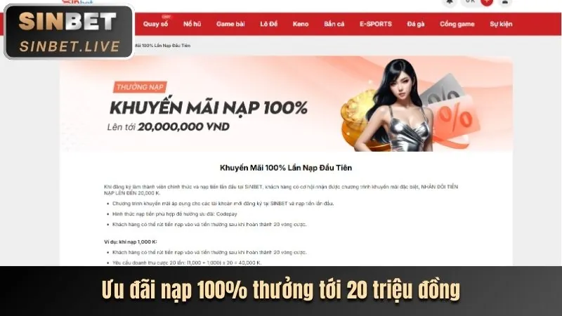 Ưu đãi nạp tiền lần đầu 2026